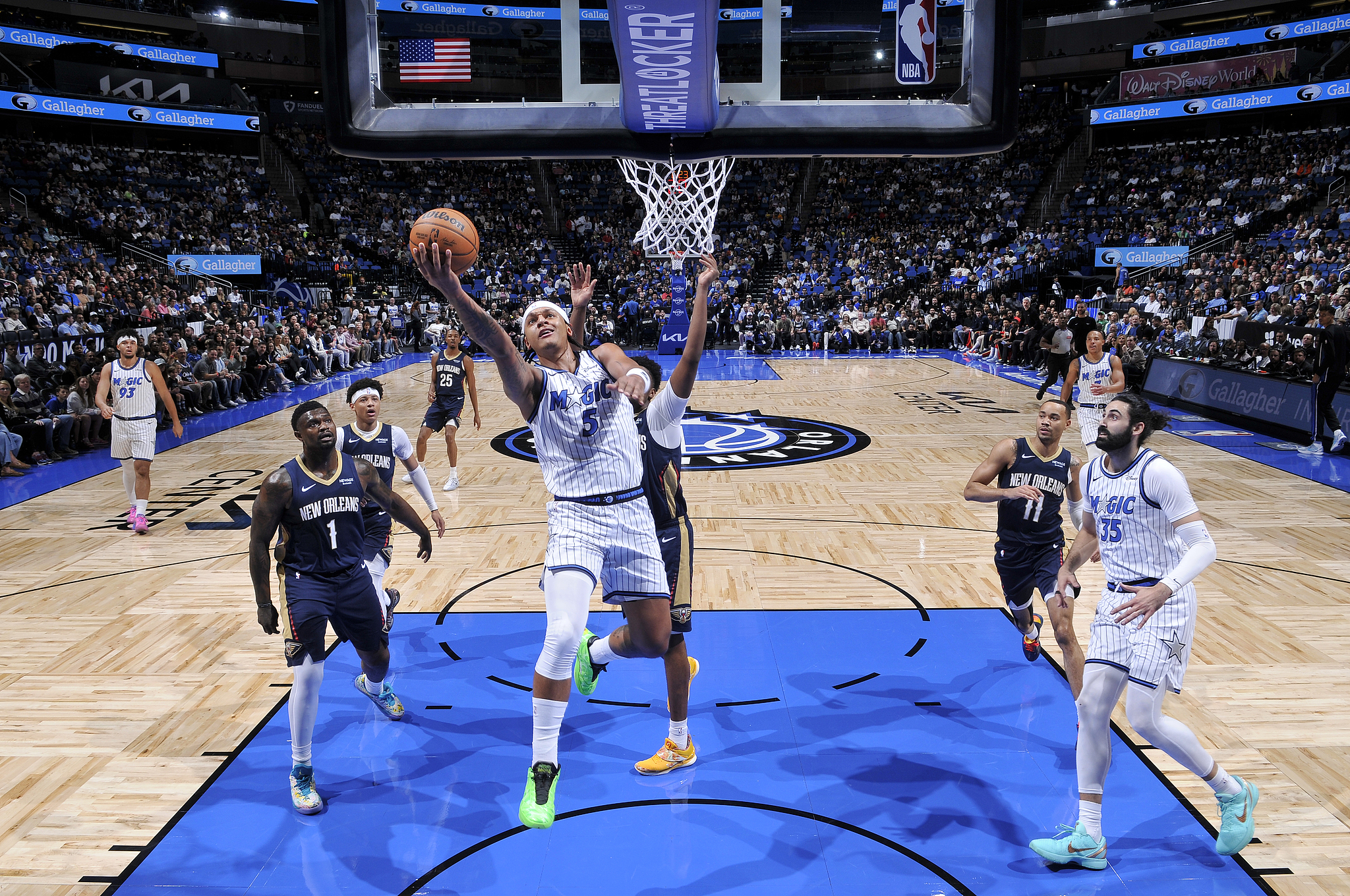 班凯罗23+8+8贝恩27分 锡安22分魔术主场逆转鹈鹕